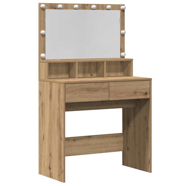 vidaXL Τραπέζι περιποίησης με συρτάρι Artisan Oak 80 x 41 x 134,5 εκ.