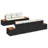 vidaXL &Sigma;&epsilon;&tau; &Kappa;&alpha;&nu;&alpha;&pi;έ &Kappa;ή&pi;&omicron;&upsilon; &mu;&epsilon; &mu;&alpha;&xi;&iota;&lambda;ά&rho;&iota; 8 pcs &Mu;&alpha;ύ&rho;&omicron; &Pi;&omicron;&lambda;&upsilon; &rho;ά&tau;&alpha;&nu;