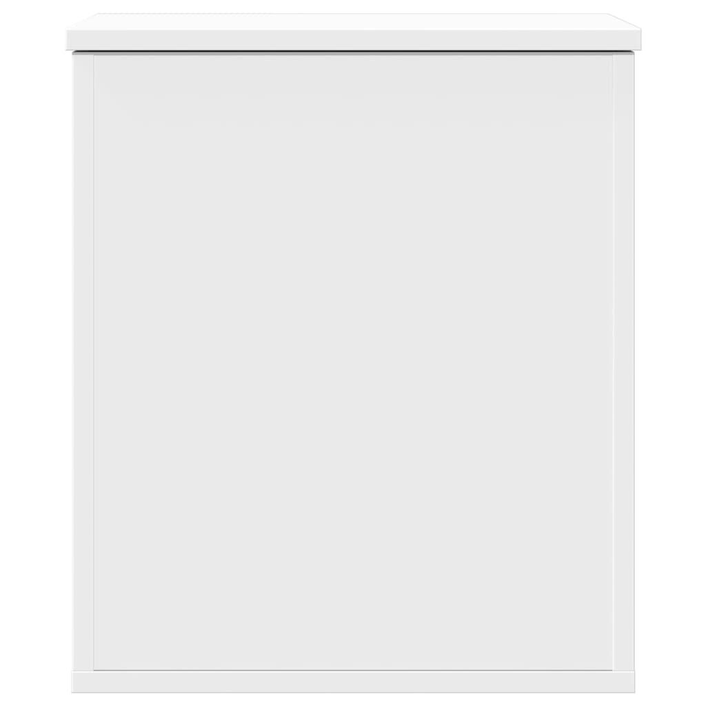 vidaXL Κουτί Αποθήκευσης Λευκό 40x42x46 εκ. Επεξεργασμένο Ξύλο