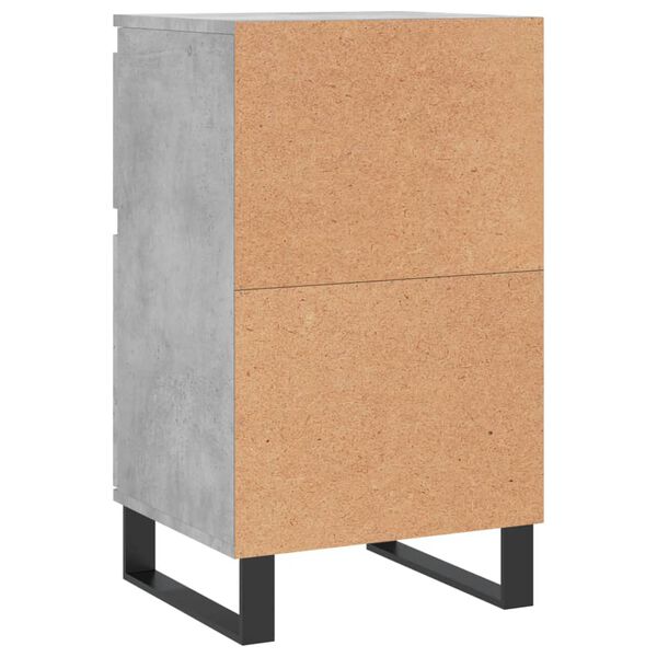 vidaXL Ντουλάπια 2 τεμ. Γκρι Σκυροδ. 40x35x70 εκ. Επεξεργασμένο Ξύλο