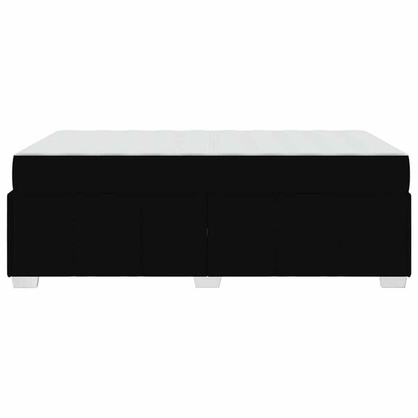 vidaXL Σκελετός Κρεβατιού με στρώμα Μαύρο 120 x 200 cm ύφασμα