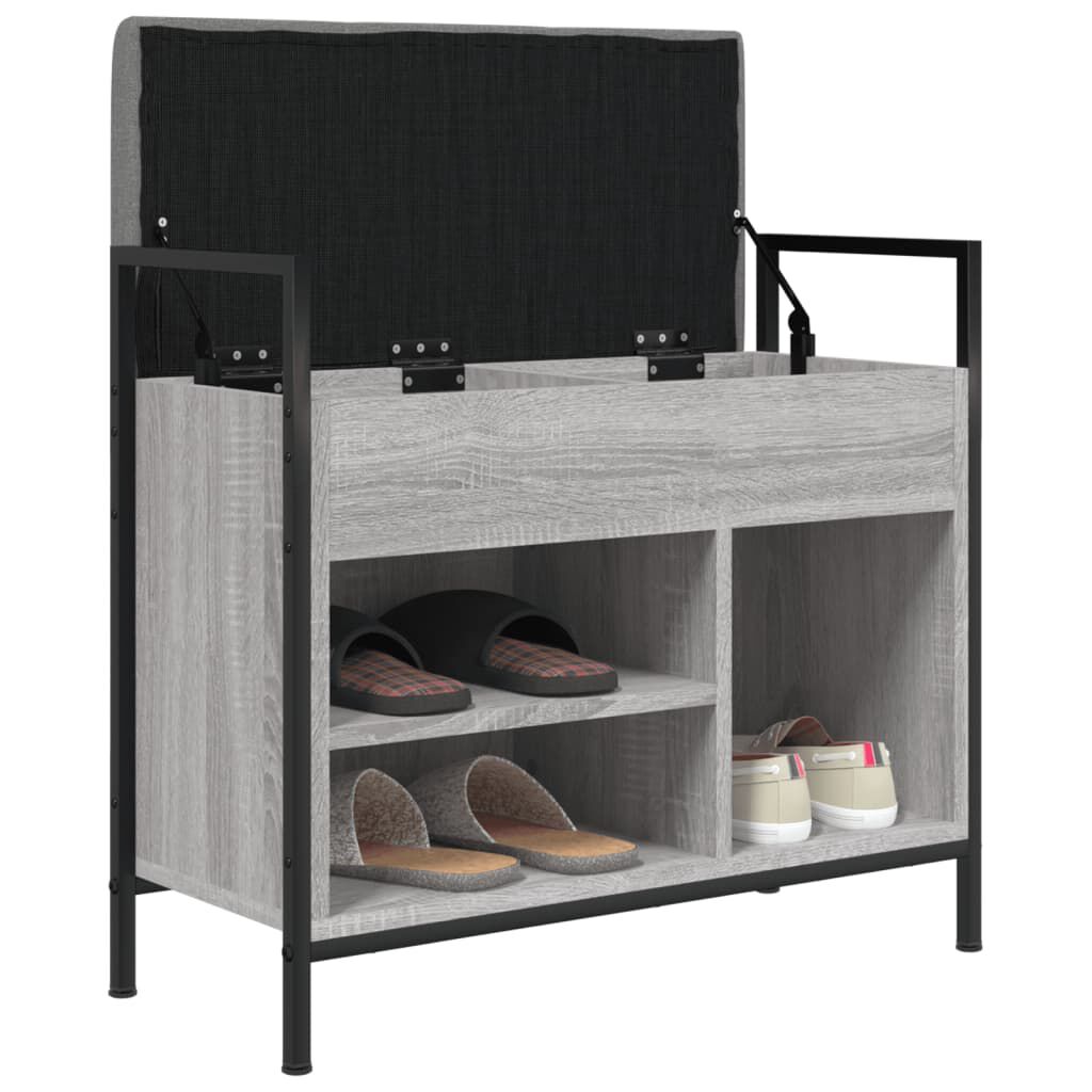 vidaXL Παπουτσοθήκη Γκρι Sonoma 65,5x32x57,5εκ. από Επεξεργασμένο Ξύλο