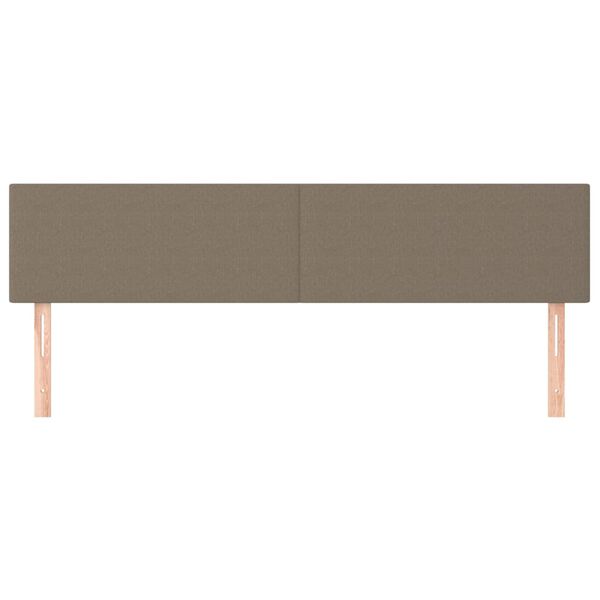 vidaXL Κεφαλάρια Κρεβατιού 2 τεμ. Taupe 90x5x78/88 εκ. Υφασμάτινο