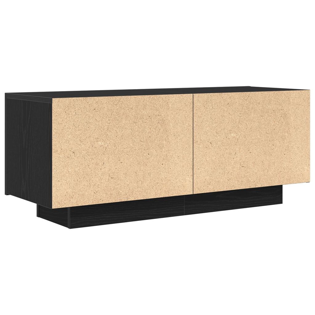 vidaXL Ντουλάπα τηλεόρασης Μαύρη Δρυς 100x35x40 εκ. από Ξύλο