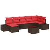 vidaXL &Sigma;&epsilon;&tau; &Kappa;&alpha;&nu;&alpha;&pi;έ &Kappa;ή&pi;&omicron;&upsilon; &mu;&epsilon; &mu;&alpha;&xi;&iota;&lambda;ά&rho;&iota; 8 pcs &Kappa;&alpha;&phi;έ &sigma;&upsilon;&nu;&theta;&epsilon;&tau;&iota;&kappa;ό &rho;&alpha;&tau;ά&nu;