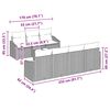 vidaXL Σετ Καναπέ Κήπου 8 pcs Μπεζ και Γκρι 55 x 55 x 37 εκ