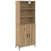 vidaXL Highboard Artisan Oak 69,5 x 32,5 x 180 &epsilon;&kappa; &Epsilon;&pi;&epsilon;&xi;&epsilon;&rho;&gamma;&alpha;&sigma;&mu;έ&nu;&omicron; &Xi;ύ&lambda;&omicron;
