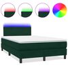 vidaXL &Kappa;&rho;&epsilon;&beta;ά&tau;&iota; Boxspring &mu;&epsilon; &Sigma;&tau;&rho;ώ&mu;&alpha; & LED &Sigma;&kappa;&omicron;ύ&rho;&omicron; &Pi;&rho;ά&sigma;&iota;&nu;&omicron; 120x210&epsilon;&kappa;. &Beta;&epsilon;&lambda;&omicron;ύ&delta;&iota;&nu;&omicron;