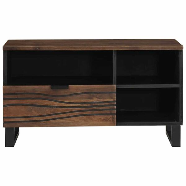 vidaXL Τηλεοπτικός Θρανίο Καφέ 80 x 33 x 46 εκ Μασίφ ξύλο μάνγκο