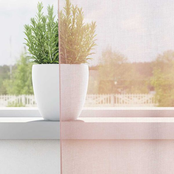 vidaXL Voile &kappa;&omicron;&upsilon;&rho;&tau;ί&nu;&epsilon;&sigmaf; &mu;&epsilon; &tau;&sigma;έ&pi;&epsilon;&sigmaf; &rho;ά&beta;&delta;&omicron;&upsilon; 2 &tau;&epsilon;&mu;ά&chi;&iota;&alpha; &Alpha;&nu;&omicron;&iota;&chi;&tau;ό &Rho;&omicron;&zeta;