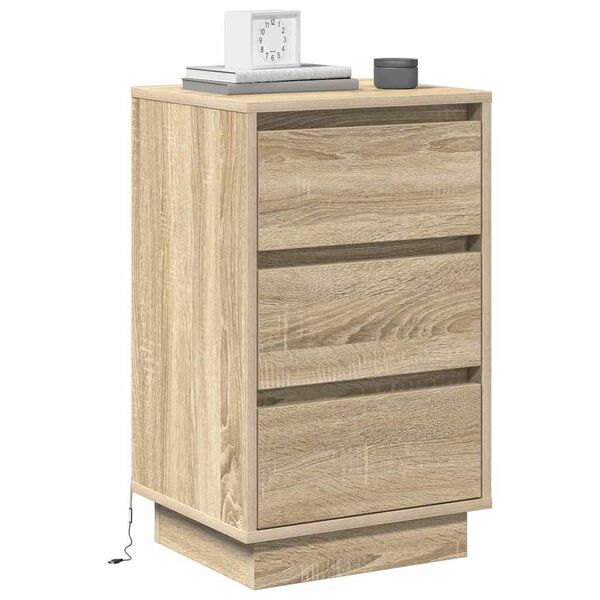 vidaXL Κομοδίνο με Sonoma Δρυς 39 x 34.5 x 65 εκ. Επεξεργασμένο ξύλο