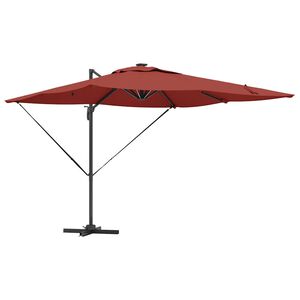 vidaXL &Omicron;&mu;&pi;&rho;έ&lambda;&alpha; &eta;&lambda;ί&omicron;&upsilon; &mu;&epsilon; &phi;ώ&tau;&alpha; &lambda;&omega;&rho;ί&delta;&alpha;&sigmaf; LED &Tau;&epsilon;&rho;&alpha;&kappa;ό&tau;&alpha; 286 x 284 x 270 &epsilon;&kappa;