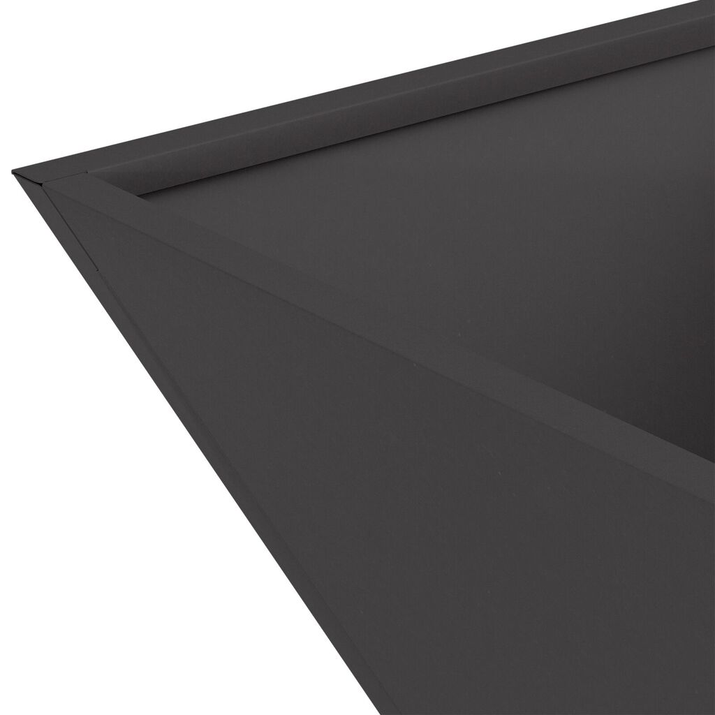 vidaXL μεταλλική γλάστρα Μαύρη Μέταλλο 35 x 35 x 15 cm Ανθεκτική