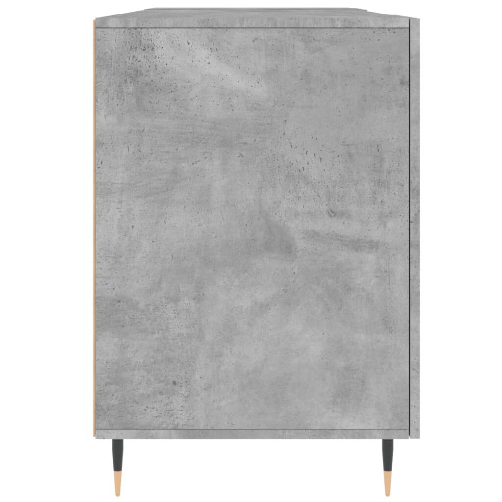 vidaXL Γραφείο Γκρι Σκυροδέματος 140 x 50 x 75 εκ. από Επεξεργ. Ξύλο