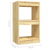 vidaXL Βιβλιοθήκη 40 x 30 x 71,5 εκ. από Μασίφ Ξύλο Πεύκου