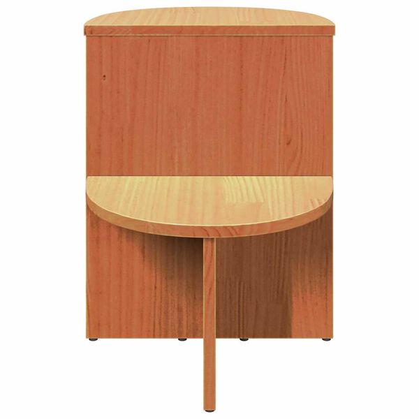 vidaXL Τραπεζάκι Πλευράς Καφέ κεριού 50 x 40 x 50 εκ Μασίφ ξύλο πεύκου