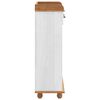vidaXL Ντουλάπι κρασιού ASKIM Λευκό 57 x 37 x 114 εκ.