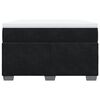 vidaXL Κρεβάτι Boxspring με Στρώμα Μαύρο 120 x 200 εκ. Βελούδινο