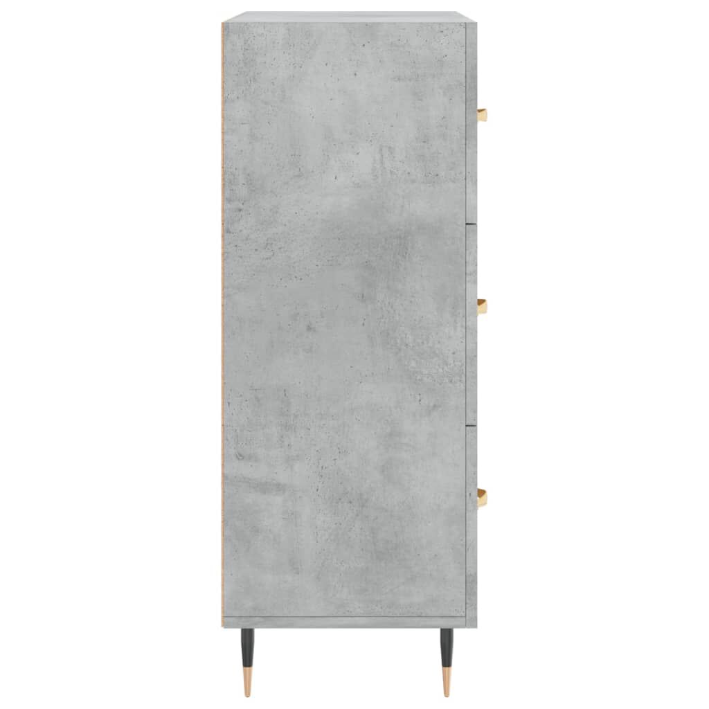 vidaXL Ντουλάπι Γκρι Σκυροδέματος 69,5x34x90 εκ. Επεξεργασμένο Ξύλο