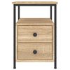 vidaXL Κομοδίνο Sonoma Δρυς 34 x 35,5 x 50 εκ. από Επεξεργασμένο Ξύλο
