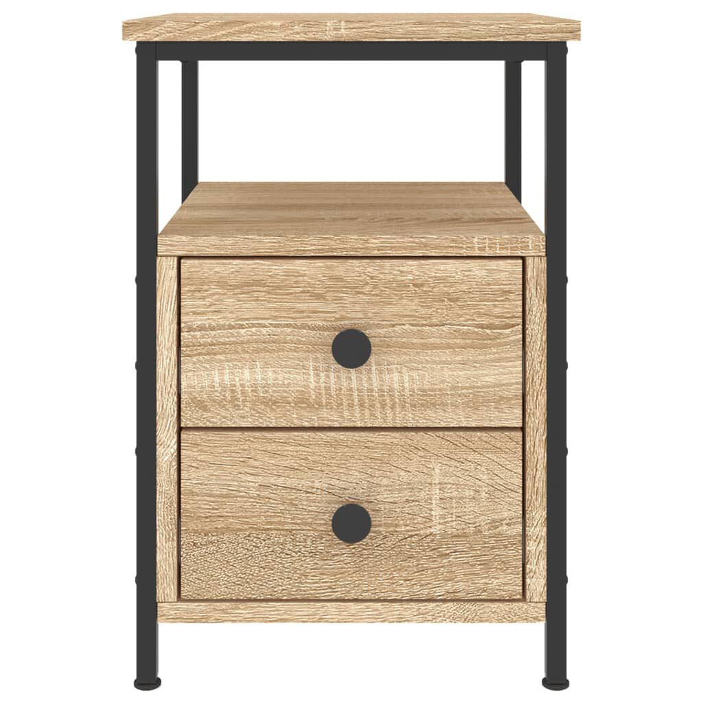 vidaXL Κομοδίνο Sonoma Δρυς 34 x 35,5 x 50 εκ. από Επεξεργασμένο Ξύλο