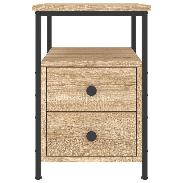 vidaXL Κομοδίνο Sonoma Δρυς 34 x 35,5 x 50 εκ. από Επεξεργασμένο Ξύλο