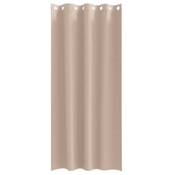 vidaXL &Kappa;&omicron;&upsilon;&rho;&tau;ί&nu;&epsilon;&sigmaf; &Mu;&alpha;ύ&rho;&eta;&sigmaf; Ύ&phi;&alpha;&nu;&sigma;&eta;&sigmaf; &mu;&epsilon; &Delta;&alpha;&chi;&tau;&upsilon;&lambda;ί&delta;&iota;&alpha; 2 pcs Taupe