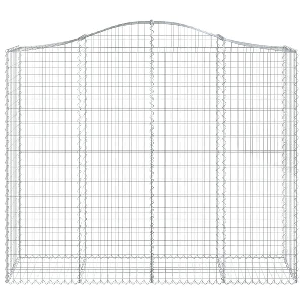 vidaXL Συρματοκιβώτια Τοξωτά 14 τεμ. 200x50x160/180 εκ. Γαλβαν. Ατσάλι