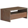 vidaXL Τραπέζι Σαλονιού Live Edge Γκρι 90x50x40 εκ. Μασίφ Ξύλο Ακακίας