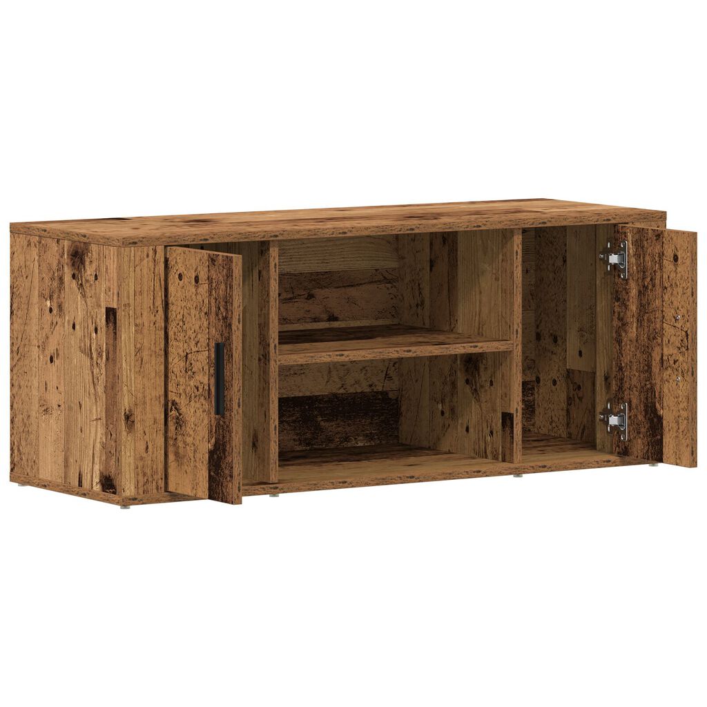 vidaXL Ντουλάπα τηλεόρασης από παλιό ξύλο 100x35x40 εκ. Κατασκευασμένο από MDF