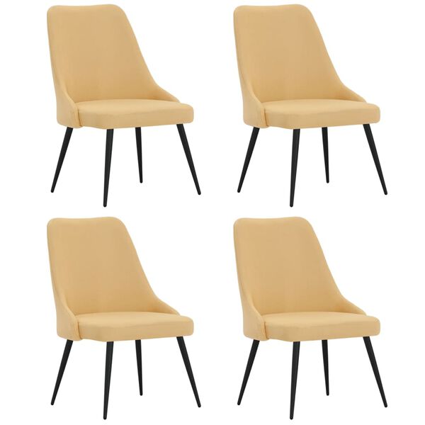 vidaXL &Kappa;&alpha;&rho;έ&kappa;&lambda;&epsilon;&sigmaf; &Tau;&rho;&alpha;&pi;&epsilon;&zeta;&alpha;&rho;ί&alpha;&sigmaf; 4 &tau;&epsilon;&mu;. &Kappa;ί&tau;&rho;&iota;&nu;&epsilon;&sigmaf; &Upsilon;&phi;&alpha;&sigma;&mu;ά&tau;&iota;&nu;&epsilon;&sigmaf;