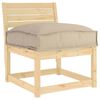 vidaXL Μαξιλάρι παλέτας για κάθισμα Taupe 50 x 50 x 12 cm