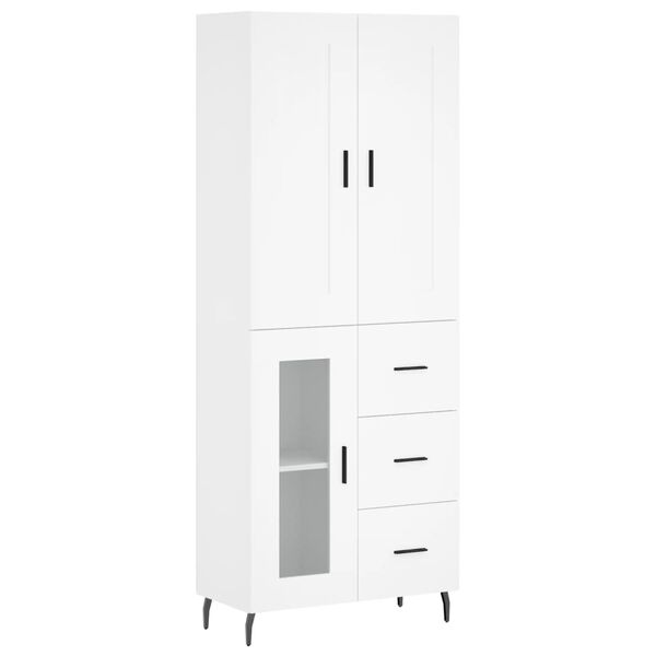 vidaXL Ντουλάπι Λευκό 69,5x34x180 εκ. από Επεξεργασμένο Ξύλο