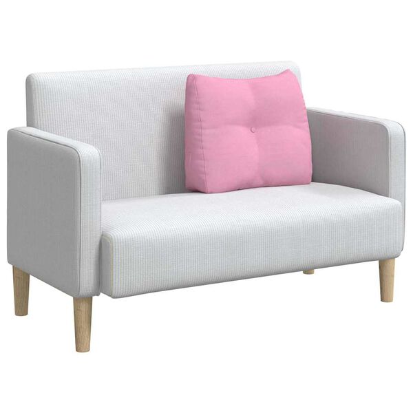 vidaXL Μαξιλάρι Πλάτης Ροζ 60 x 24 x 50 εκ ύφασμα