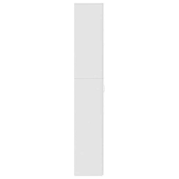 vidaXL Ντουλάπα Γραφείου Γυαλιστερό Λευκό 60x32x190 εκ. Επεξ. Ξύλο
