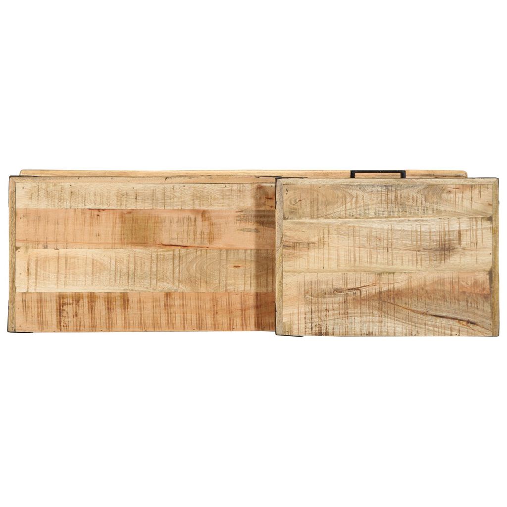 vidaXL Πάγκος για Παπούτσια 110x35x50 cm Μασίφ Ξύλο Μάνγκο