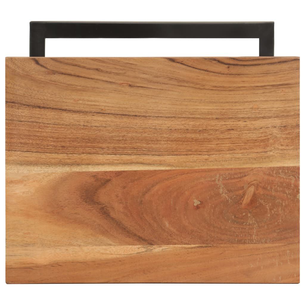vidaXL Τραπέζια Βοηθητικά 2 τεμ. 31,5x24,5x64,5 εκ. Μασίφ Ξύλο Ακακίας