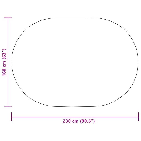 vidaXL Χαλί Καφέ PP
