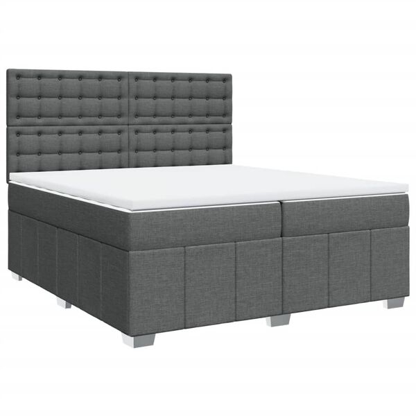 vidaXL &Kappa;&rho;&epsilon;&beta;ά&tau;&iota; Boxspring &mu;&epsilon; &Sigma;&tau;&rho;ώ&mu;&alpha; &Sigma;&kappa;&omicron;ύ&rho;&omicron; &Gamma;&kappa;&rho;&iota; 200x200 &epsilon;&kappa;. &Upsilon;&phi;&alpha;&sigma;&mu;ά&tau;&iota;&nu;&omicron;