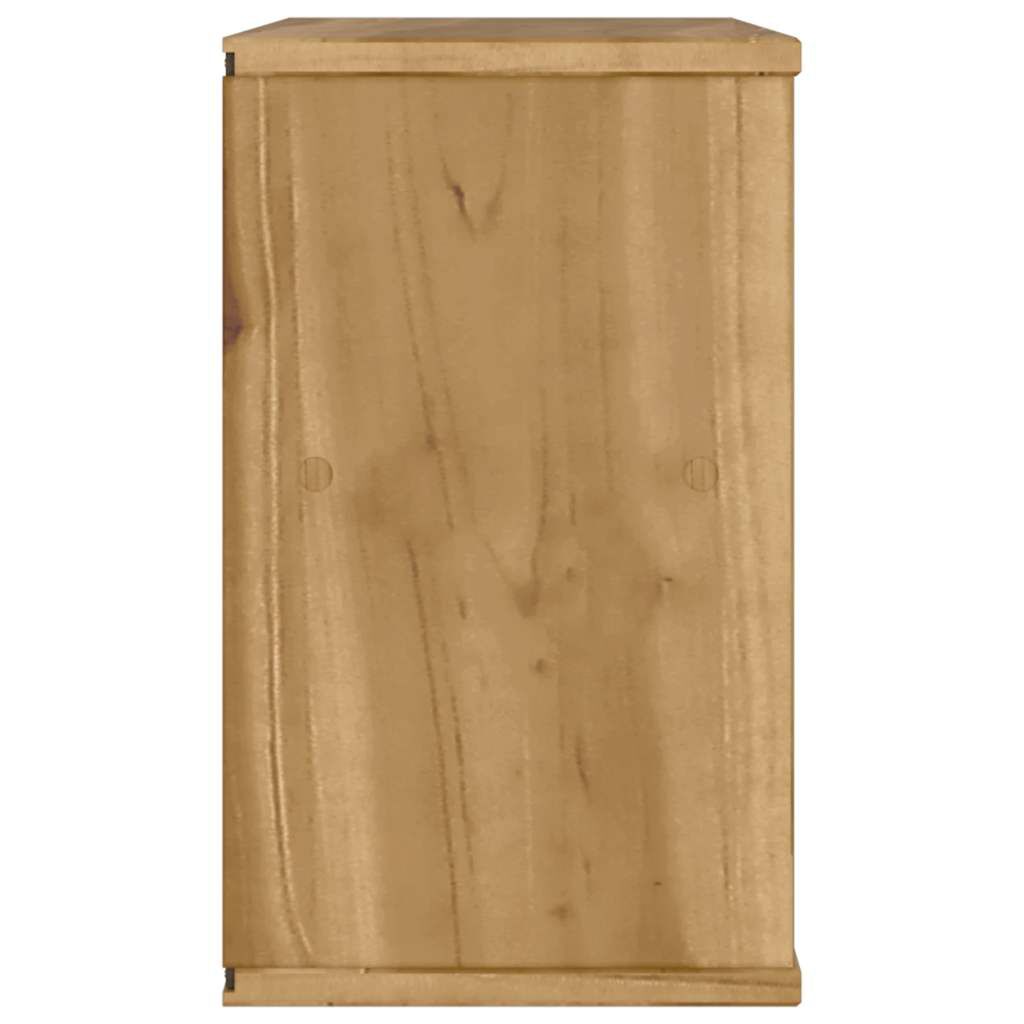 vidaXL Έπιπλο Τηλεόρασης με Συρτάρι ODDA 79x24x40εκ. Μασίφ Ξύλο Πεύκου