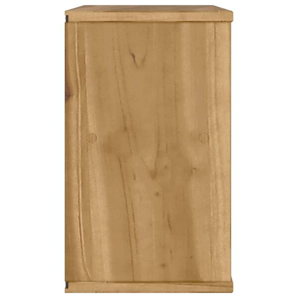 vidaXL Έπιπλο Τηλεόρασης με Συρτάρι ODDA 79x24x40εκ. Μασίφ Ξύλο Πεύκου