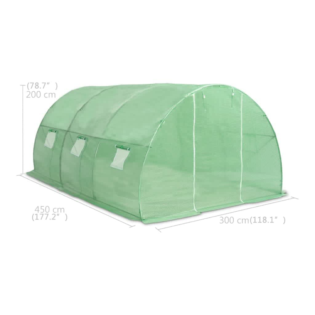 vidaXL Θερμοκήπιο 13,5 μ² 450 x 300 x 200 εκ.