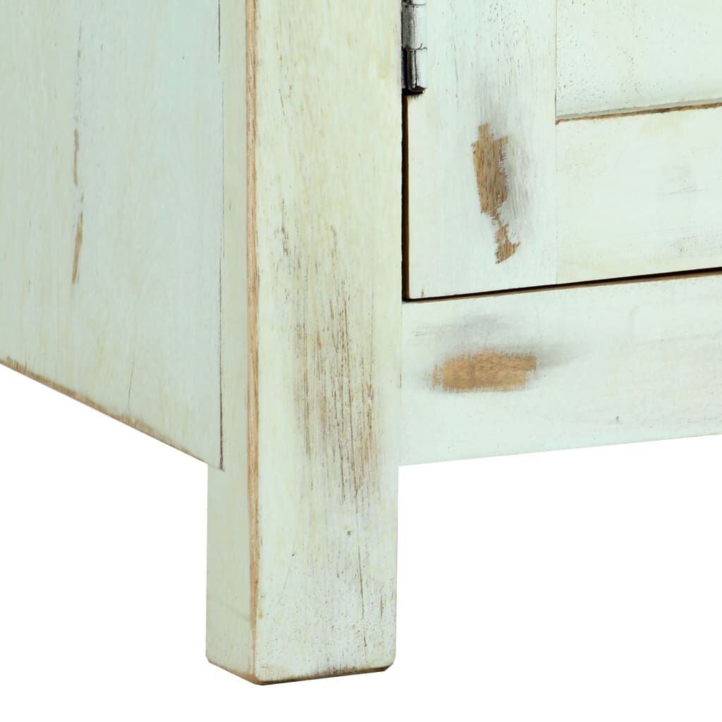 vidaXL Ντουλάπι Γαλάζιο 110 x 35 x 70 εκ. από Μασίφ Ξύλο Μάνγκο