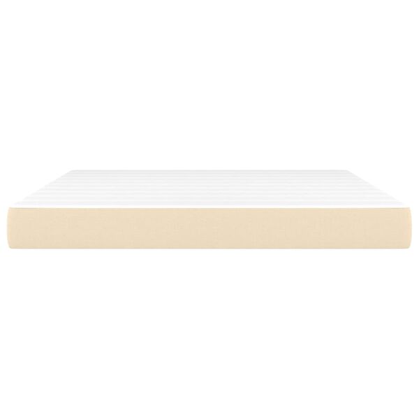 vidaXL Στρώμα με Pocket Springs Κρεμ 180x200x20 εκ. Υφασμάτινο