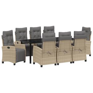 vidaXL &Sigma;έ&tau; &phi;&alpha;&gamma;&eta;&tau;&omicron;ύ &gamma;&iota;&alpha; &kappa;ή&pi;&omicron; &mu;&epsilon; &mu;&alpha;&xi;&iota;&lambda;ά&rho;&iota; 9 pcs &Mu;&pi;&epsilon;&zeta; &sigma;&upsilon;&nu;&theta;&epsilon;&tau;&iota;&kappa;ό &rho;&alpha;&tau;ά&nu;