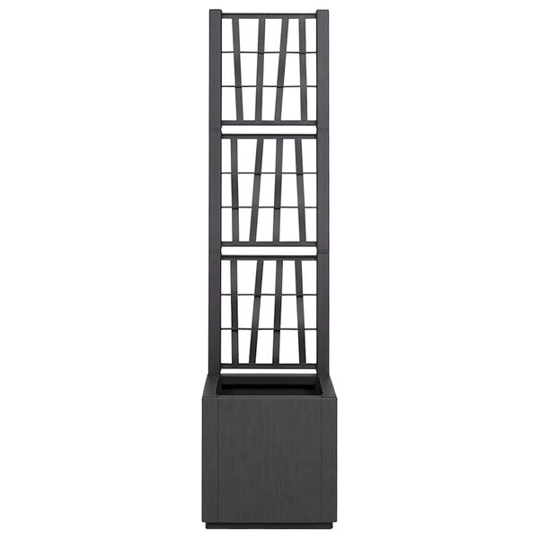 vidaXL Γλάστρα Κήπου Ανθρακί 36 x 36 x 140 εκ. Πολυπροπυλένιο