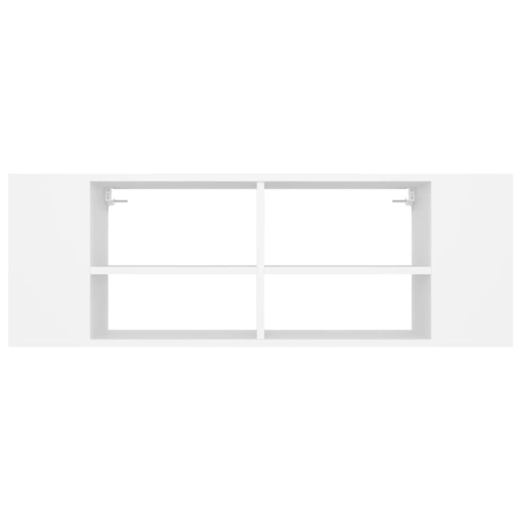 vidaXL Έπιπλο Τηλεόρασης Κρεμαστό Λευκό 102x35x35 εκ από Επεξ. Ξύλο