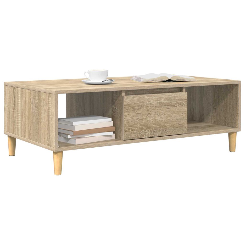 vidaXL με αποθήκευση με πόρτα Sonoma Δρυς 103.5 x 60 x 35 εκ Επεξεργασμένο ξύλο