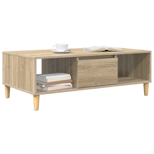 vidaXL με αποθήκευση με πόρτα Sonoma Δρυς 103.5 x 60 x 35 εκ Επεξεργασμένο ξύλο