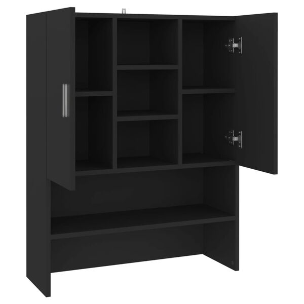 vidaXL Ντουλάπι Πλυντηρίου Μαύρο 70,5 x 25,5 x 90 εκ.